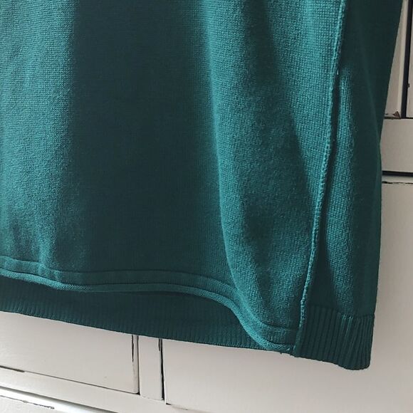 New With Tags Size XS EDC By Esprit Dark Green Long Sleeve Round Neck‎ Dress - Picture 7 of 14